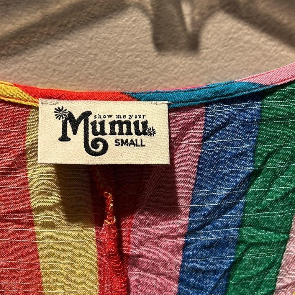 Show Me Your Mumu Get Twisted Striped Maxi Dress Size Small - Picture 5 of 9